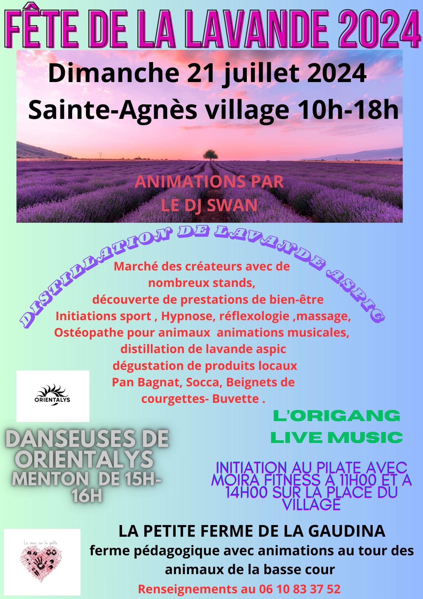 Fête de la Lavande à St Agnès, 21.07.2024