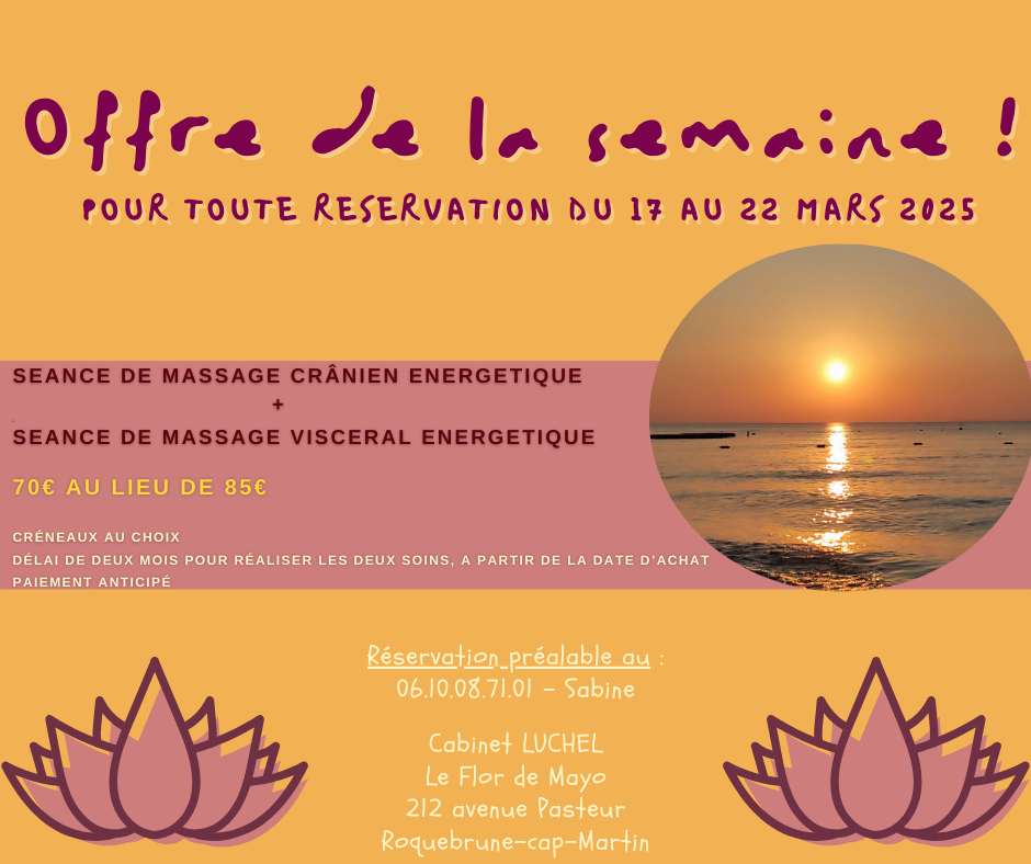 Soin découverte du 17 au 22 mars 2025