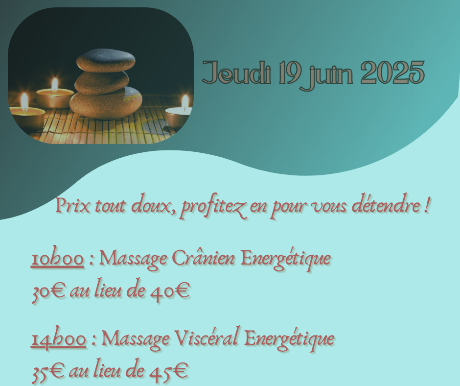 Soins découvertes jeudi 19 juin 2025