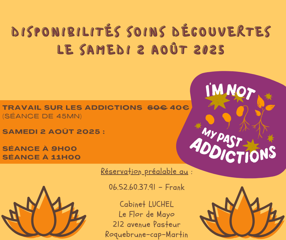Séances orientées Addiction Samedi 02/08/2025