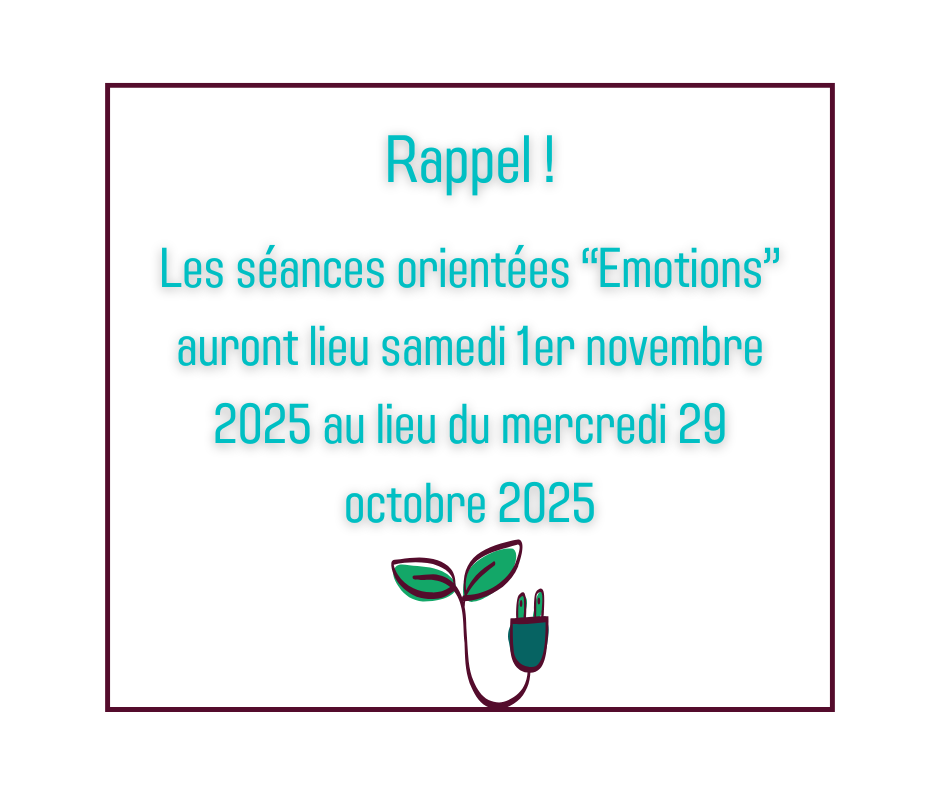 Séances émotions Samedi 1er novembre 2025